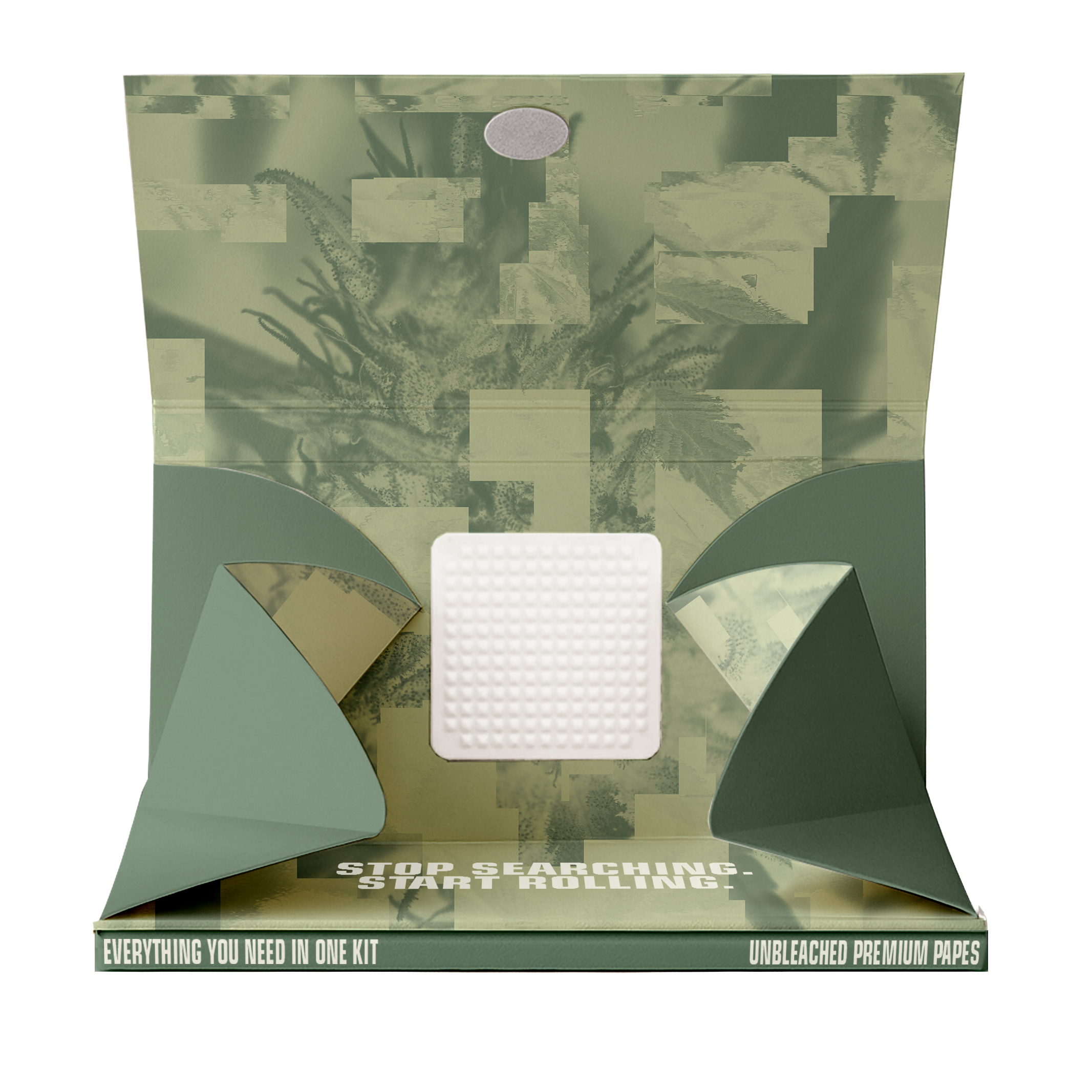 GREEN ALL IN ONE ROLLING KIT UNBLEACHED